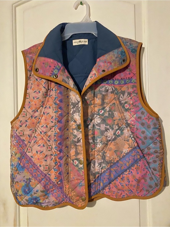 NATURAL LIFE Other - NATURAL LIFE Quilted Jacket in Dusty Blue